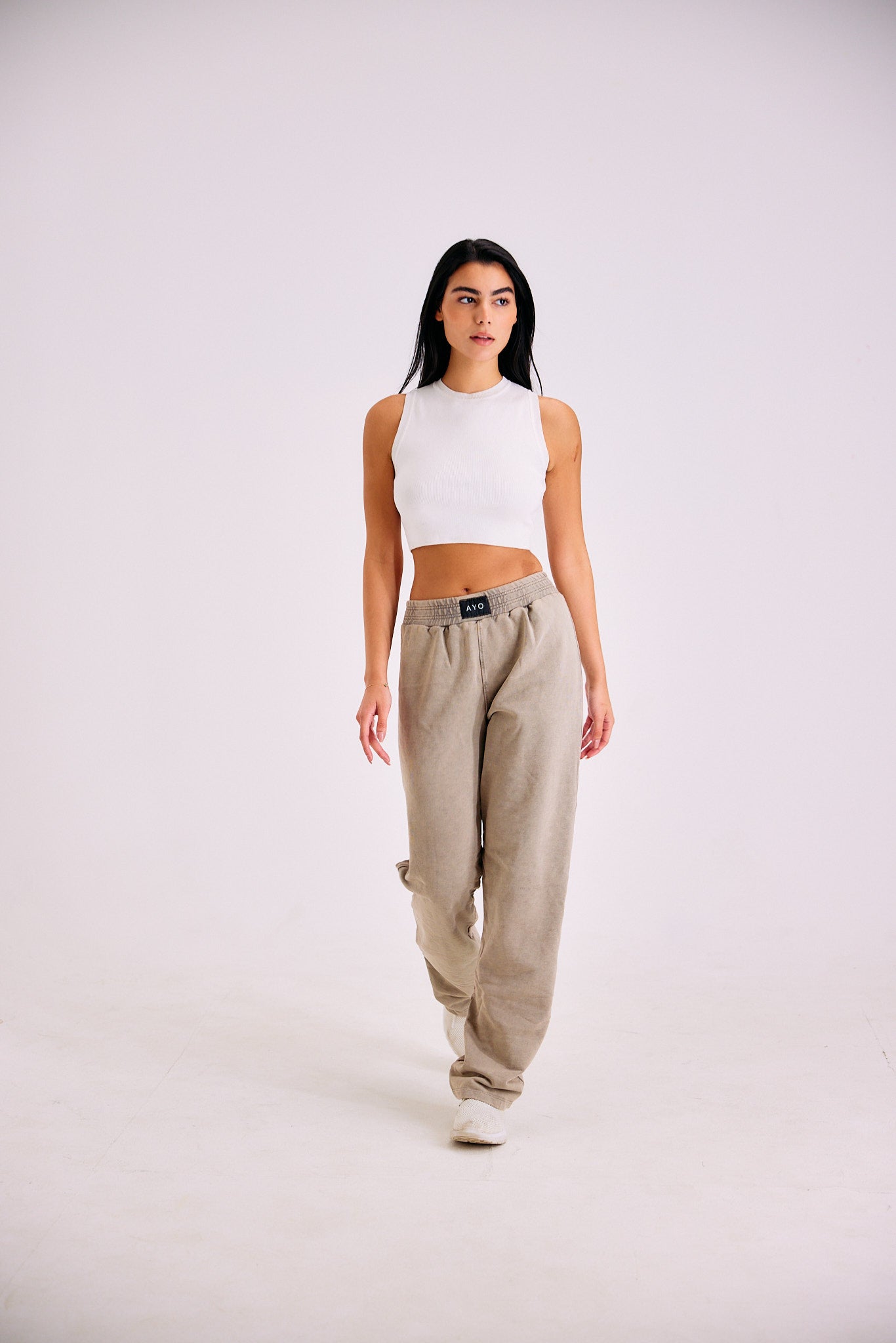 Stone Wash Sweatpants II - Sand