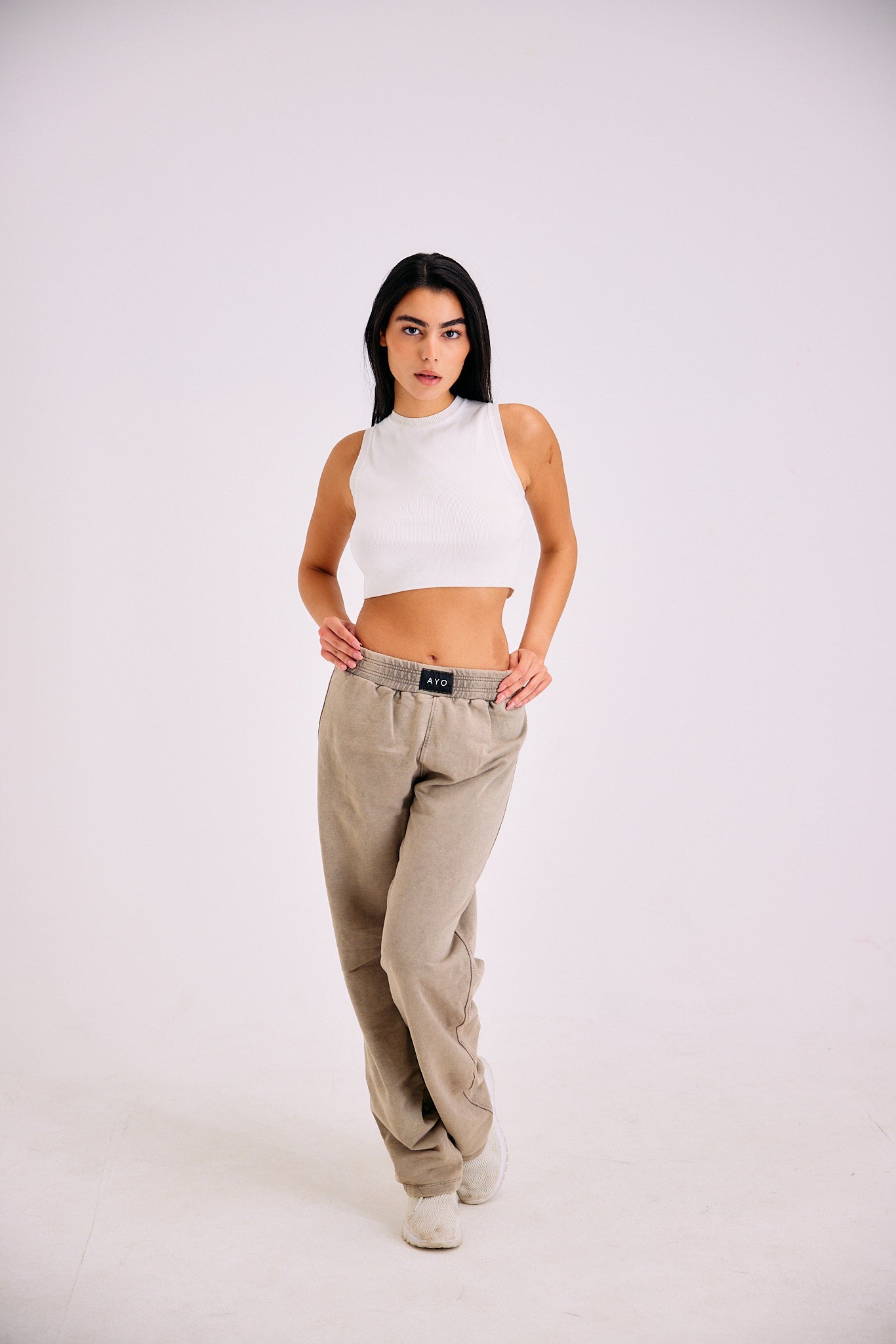 Stone Wash Sweatpants II - Sand