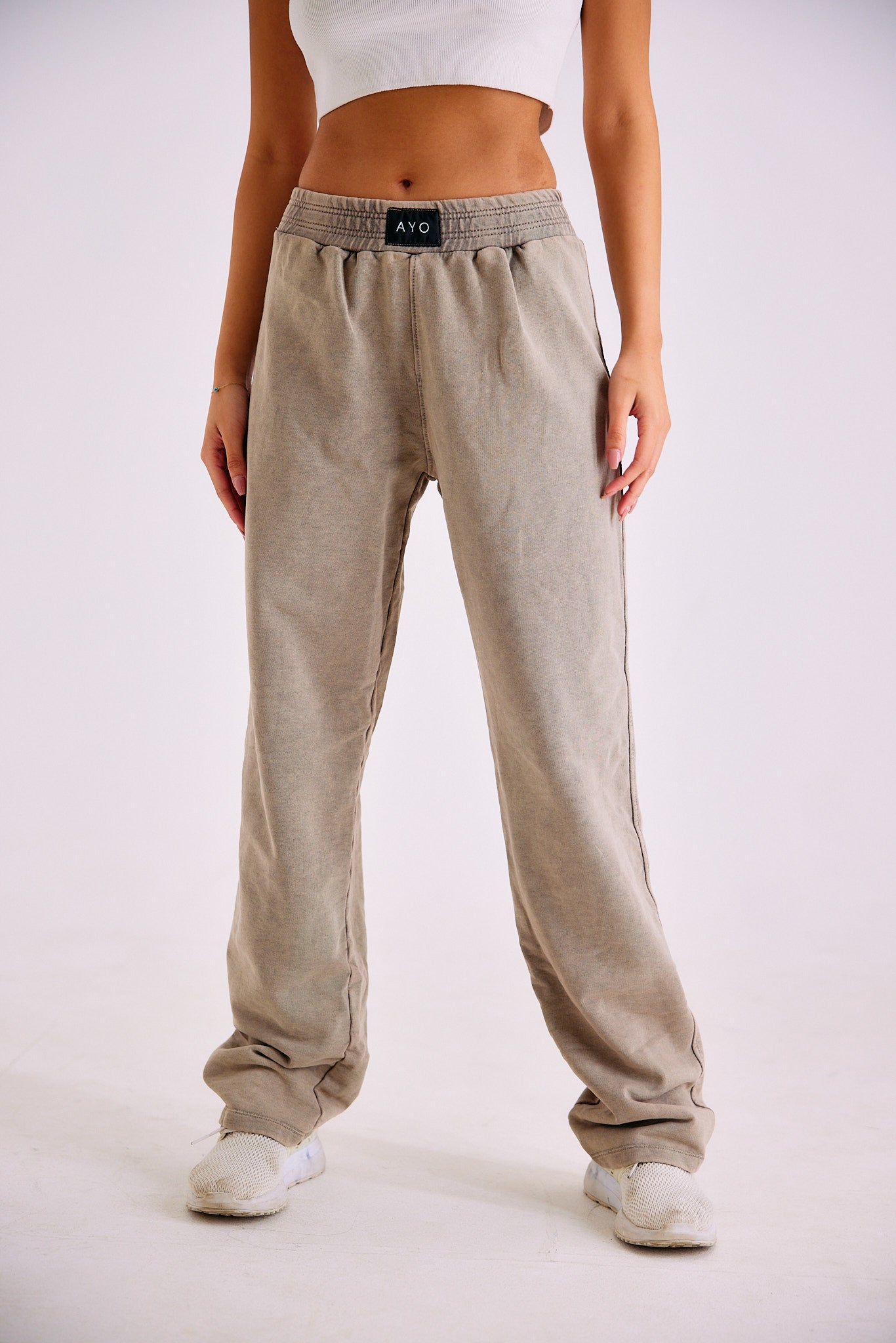 Stone Wash Sweatpants II - Sand